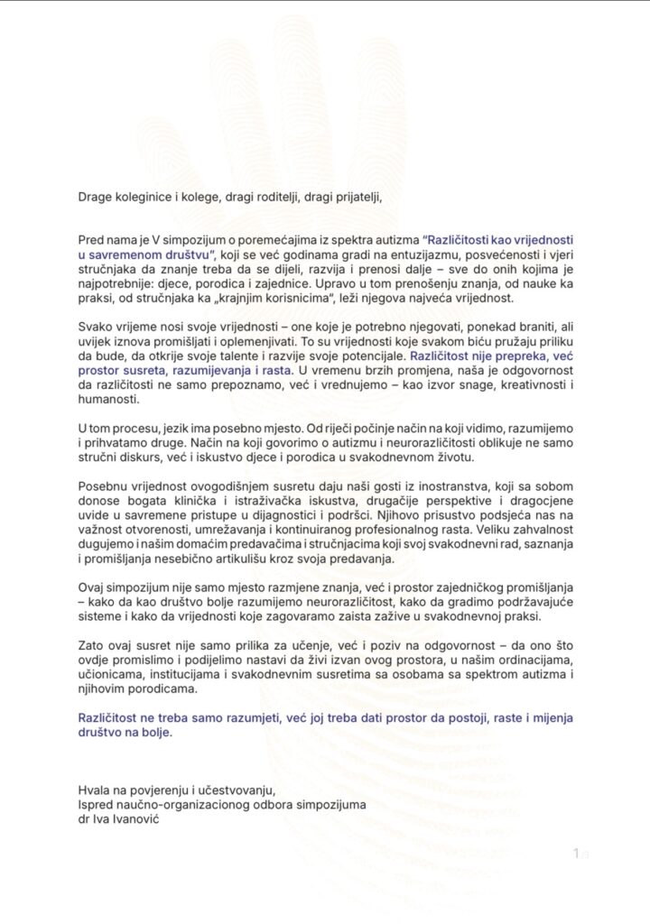 Agenda V simpozijum 1