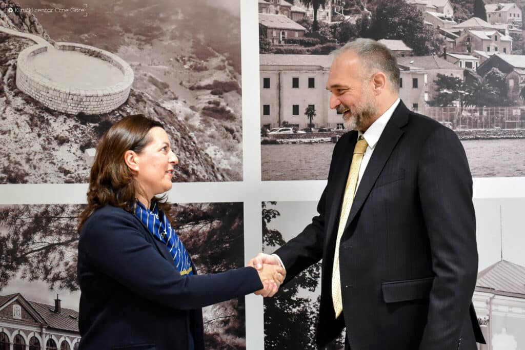 Ministarka kulture i medija, dr Tamara Vujović i dr Aleksandar Radović, direktor KCCG