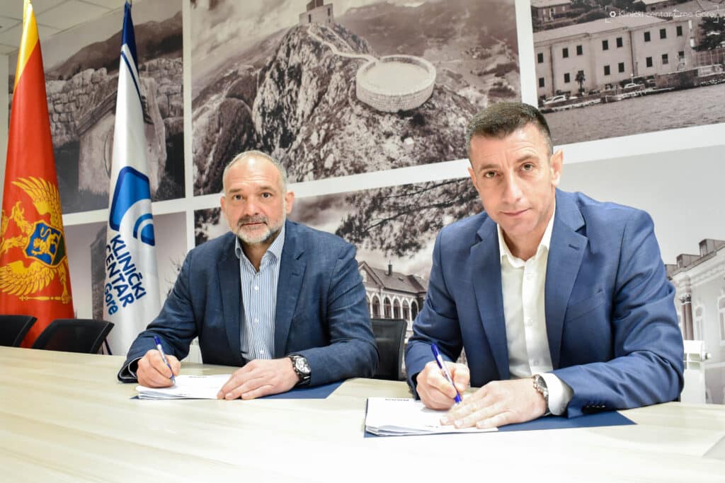 Vladimir Ivanović, direktor CEDIS-a i dr Aleksandar Radović, direktor KCCG